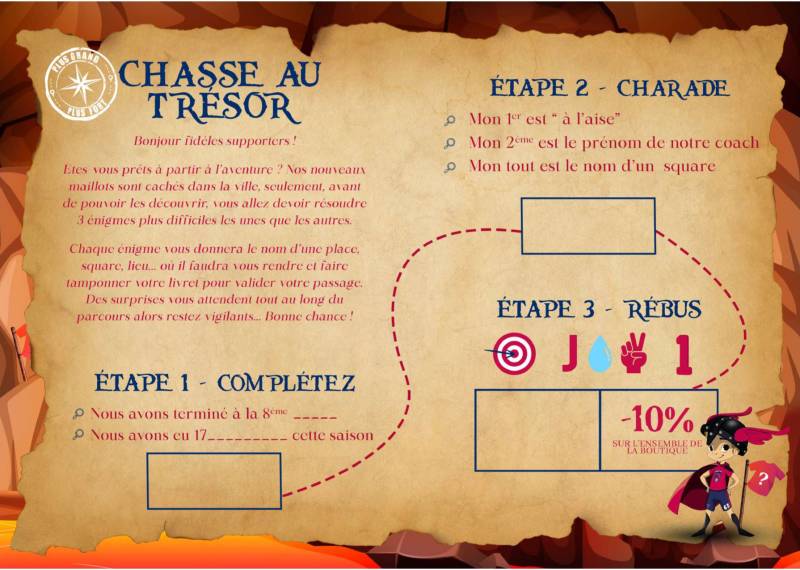 Création d’une illustration pour un événement du Clermont Foot 63