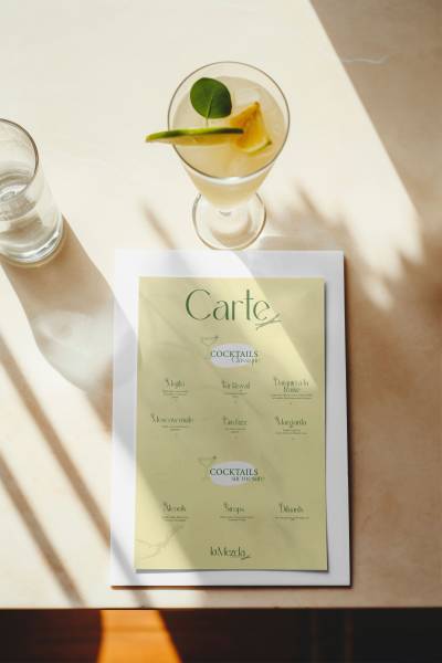 Création d'une charte graphique pour un bar à cocktail à Lyon