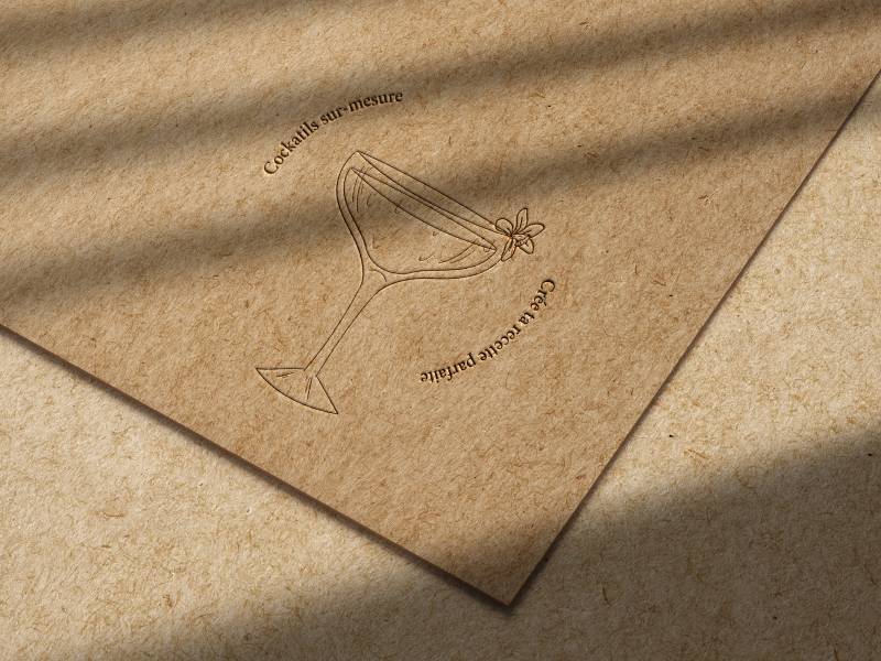 Création d'une charte graphique pour un bar à cocktail à Lyon