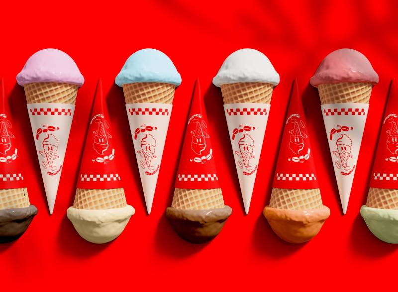 Création d'une identité visuelle pour un glacier à Lyon