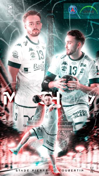 Réalisation des visuels réseaux sociaux pour un handballeur de Nîmes