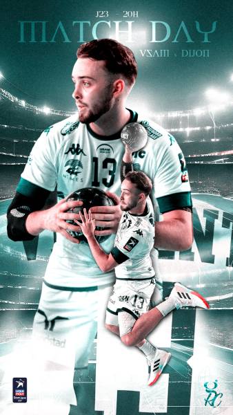 Réalisation des visuels réseaux sociaux pour un handballeur de Nîmes